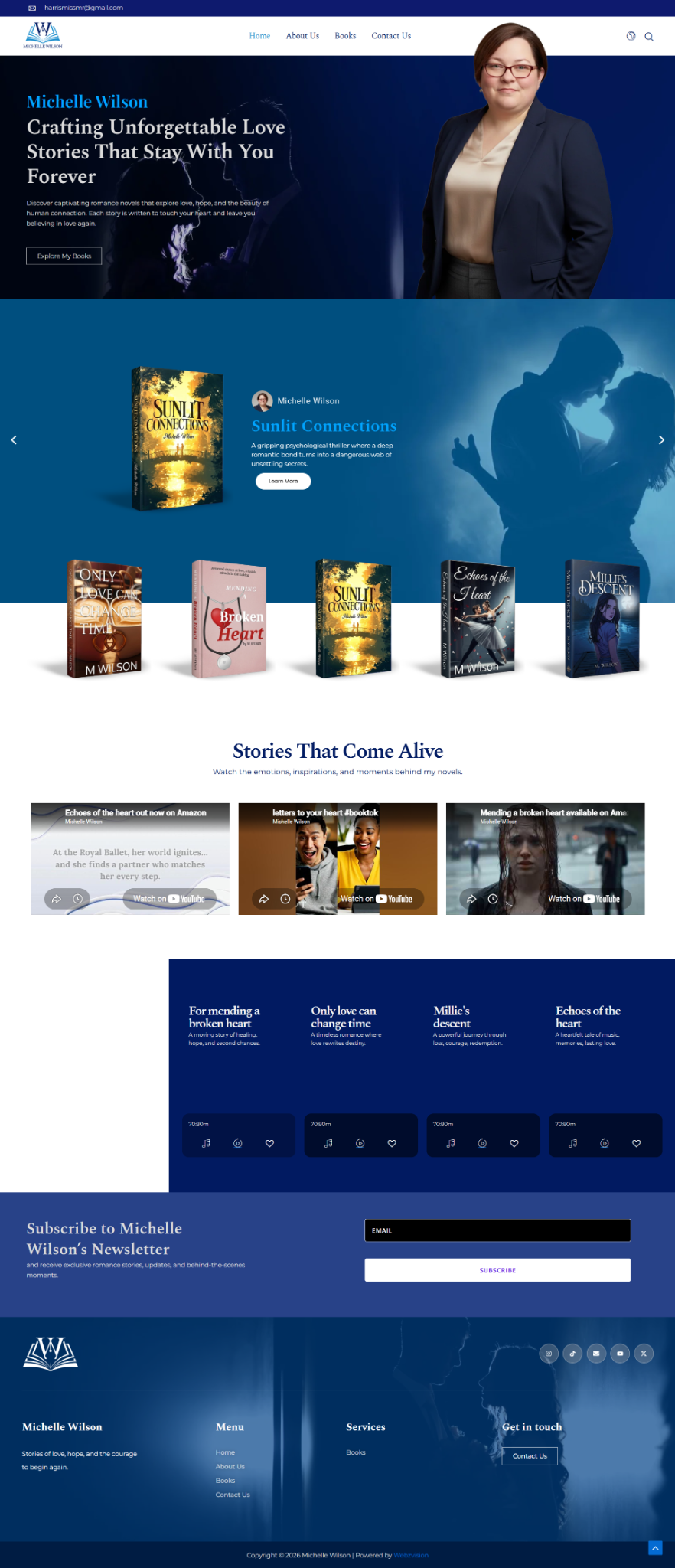 Michelle Website Mockup