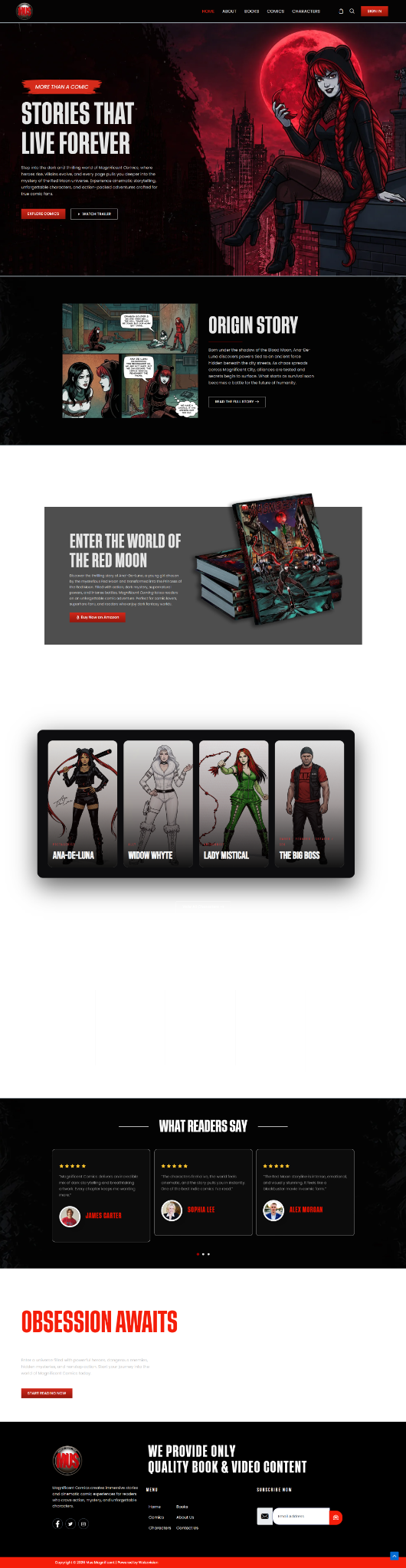 Magnificent Website Mockup